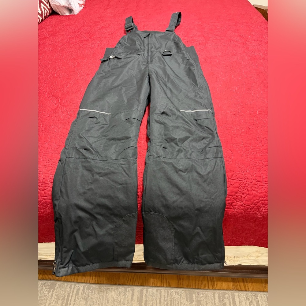 Pursky Kids Boys Winter Ski Insulated Waterproof Snowpants Overalls Size 14-16